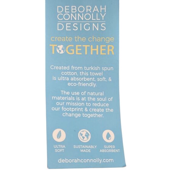 Deborah Connolly Ring Spun Turkish Cotton Loops Beach Towel Multi Striped 36x68 - Picture 9 of 10